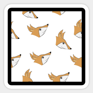 Fox Pattern Sticker